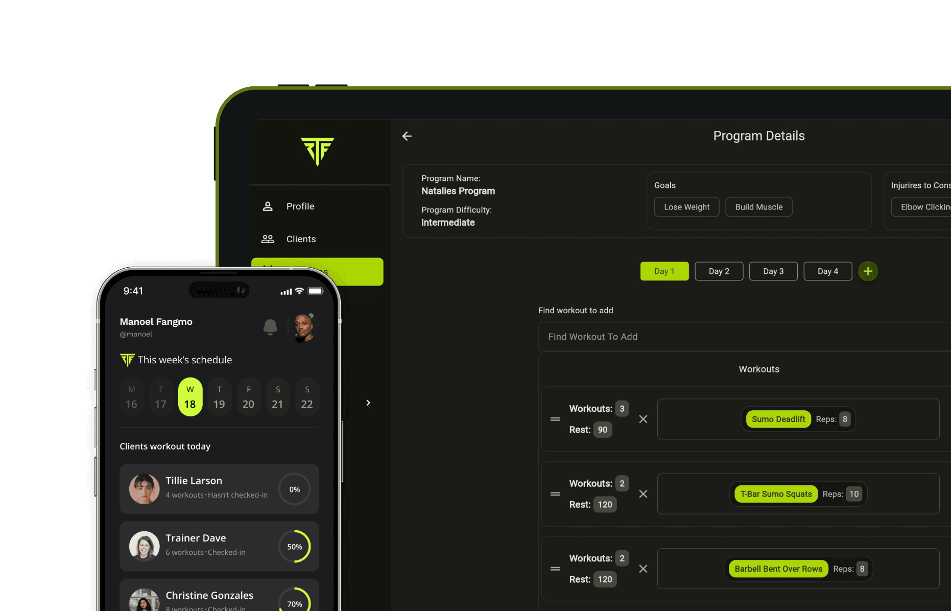 ZTF dashboard and mobile app preview